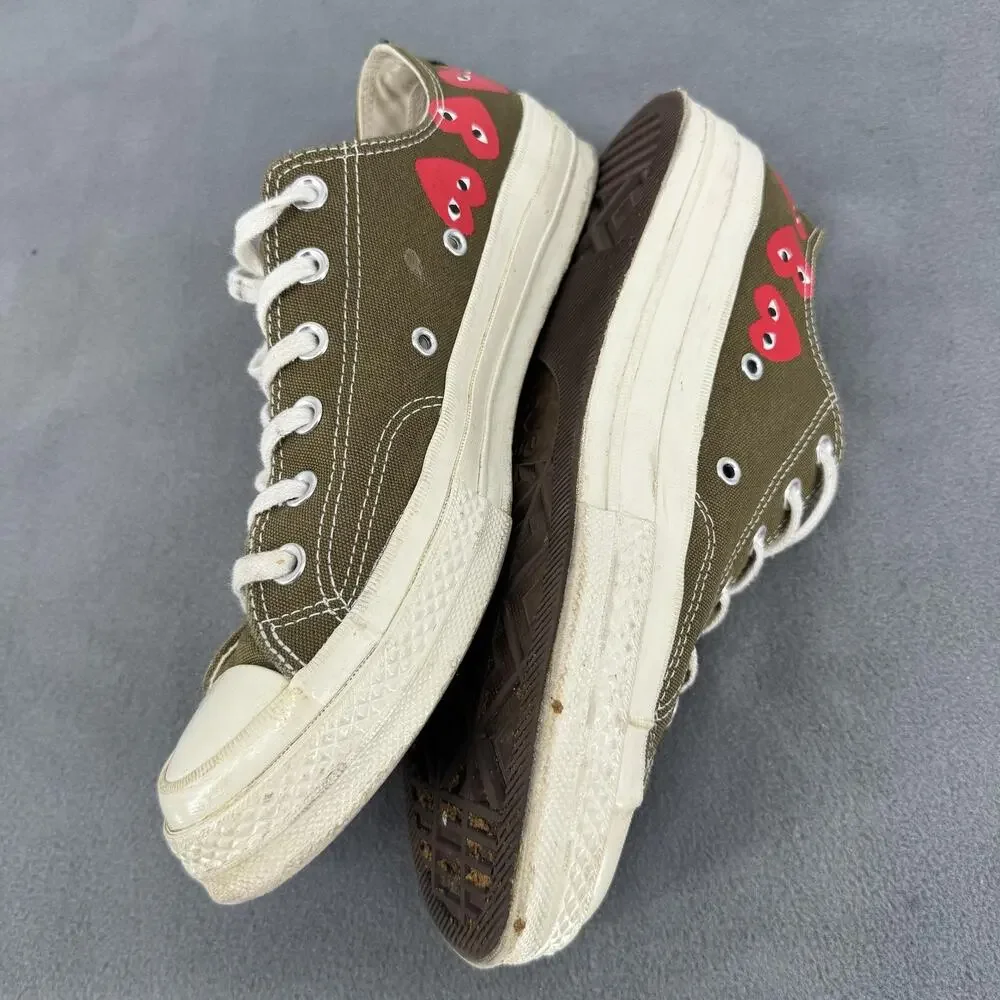 Converse Chuck All Star 70 CDG Play Shoes Mens 8 Womens 10 Green Heart 162976C